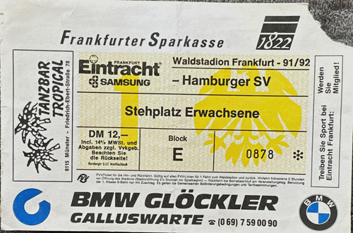 Ticket eintracht frankfurt - frankfurt, vs