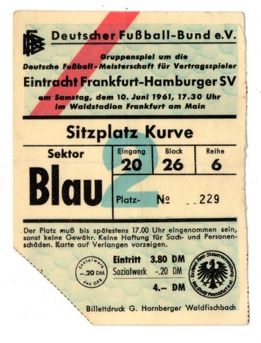 Ticket endrunde eintracht - ticket, dm-endrunde