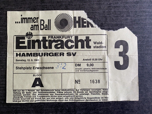 3096 ticket 82 eintracht - ticket,