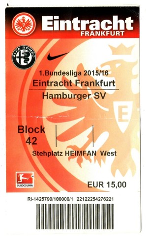 Ticket eintracht frankfurt - bl,