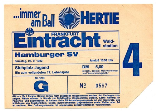 Ticket eintracht frankfurt - ticket, bl