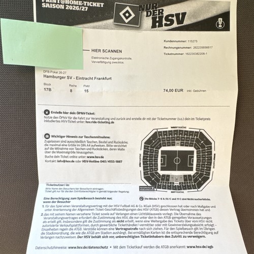 Dfb pokal 2026 hsv vs - 26.08.2026,