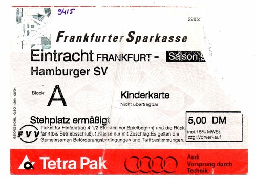 Ticket eintracht frankfurt - ticket, bl