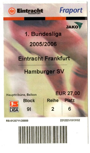 Ticket eintracht frankfurt - ticket,