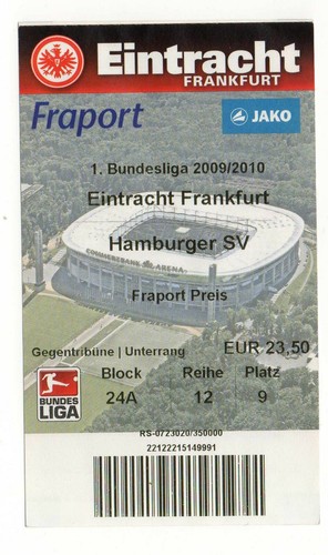 Ticket eintracht frankfurt - eintracht,