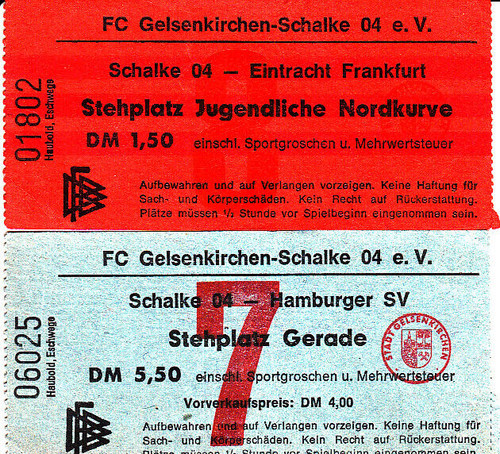 Ein ticket schalke - ein, bl