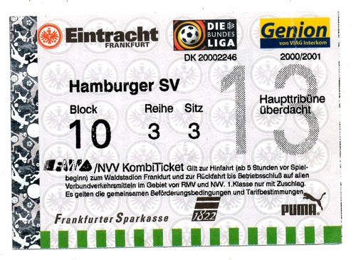 Ticket eintracht frankfurt - ticket,