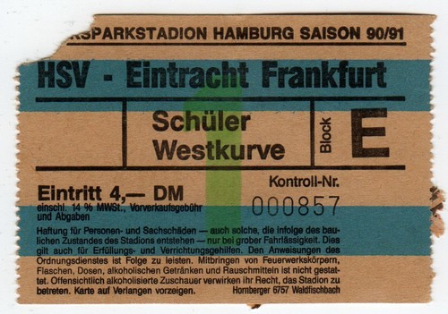 Ticket hamburger - bl, sv