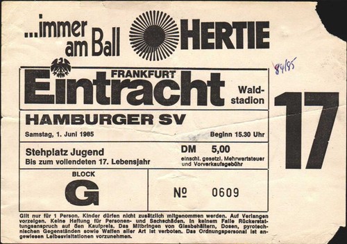 2848 ticket 85 eintracht - 2848,